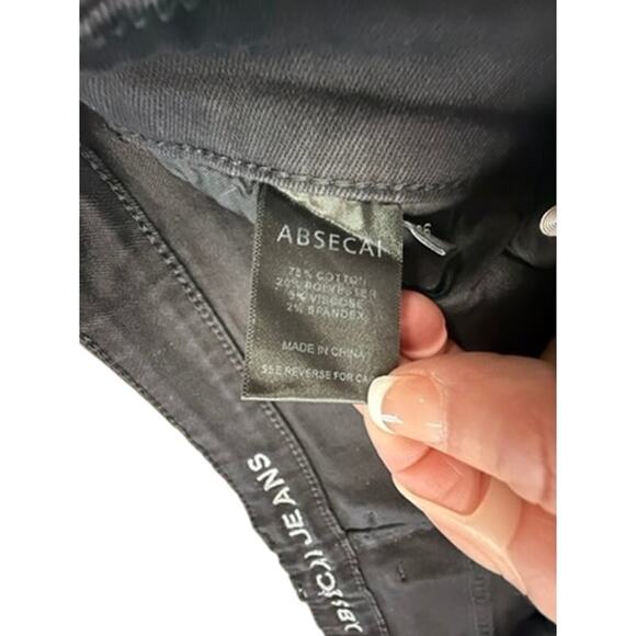 NWT!! "ABSECAI" SZ 36 Distressed Straight Leg/Skinny Jean Skateboarder Stretch - Picture 5 of 9